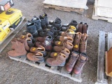 15 PAIRS OF WORK BOOTS (MOSTLY CARHARTT) - 3 SIZE 12, 4 SIZE 9, 2 SIZE 11, 3 SIZE 10.5, 1 SIZE 10, 1