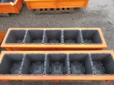 (2) FIVE POT CEDAR RAISED PLANTER BOXES