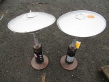 2 HAMPTON BAY OUTDOOR PROPANE HEATERS