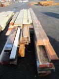 LOT OF ASSORTED WOOD BEAMS