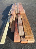 LOT OF ASSORTED BEAMS AND WOOD