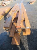 LOT OF ASSORTED BEAMS AND WOOD