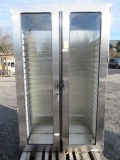 STAINLESS STEEL MEDICAL CABINET WITH GLASS DOOR INSERTS