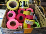 BOX OF SURVEY & CAUTION TAPE