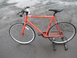 SE DRAFT SINGLE SPEED FIXIE BIKE, 58CM, WITH STAND ORANGE IN COLOR