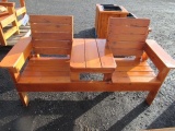 TWO SEAT CEDAR BENCH