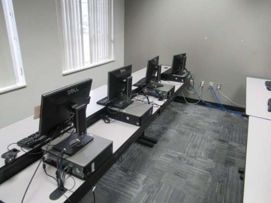 (4) DELL COMPUTERS & (4) DELL MONITORS (UNKNOWN PASSWORDS)