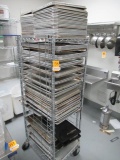 ROLLING BAKING RACK W/CONTENTS