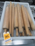 ASSORTED WOOD ROLLING PINS