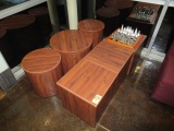 (6) ASSORTED WOOD SIDE TABLES