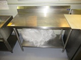 24'' X 48'' STAINLESS STEEL PREP TABLE