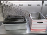 ASSORTED STAINLESS STEEL WARMING TRAYS & LIDS