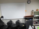 PODIUM & DRY ERASE BOARD