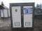 2020 BASTONE 110V PORTABLE BATHROOM UNIT, (2) INDIVIDUAL STALLS EACH W/ TOILET & SINK, W/ FORK