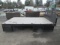 8' X 12' STEEL FLATBED W/ HEAD ACHE RACK, WOOD DECK, STORAGE BOXES & LED LIGHTS