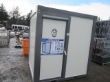 2020 BASTONE 110V PORTABLE TOILET W/ SHOWER, 7'X 6'3'' X 7'6'', W/ FORK POCKETS (UNUSED)