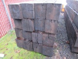 ASSORTED LENGTH RAILROAD TIES, 10'' WIDE