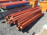 LOT OF ASSORTED LENGTH PALLET RACKING CROSS ARMS