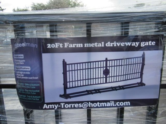 2021 GREATBEAR FARM METAL DRIVEWAY GATE