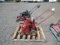 YARD MARVEL MOTOR RAKE FOR LAWN RENOVATING, 5 HP BIGGS & STRATTON GAS ENGINE