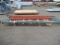 PALLET RACKING - (2) 44'' X 12'9'' UPRIGHTS, (4) 9' CROSSARMS & WOOD DECKING