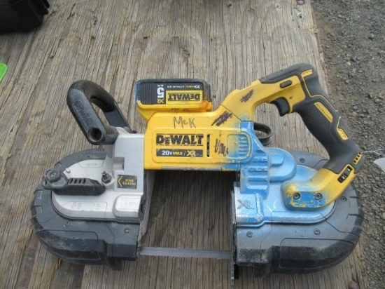 (2) DEWALT CORDLESS BAND SAW W/ BATTER *NO CHARGER*