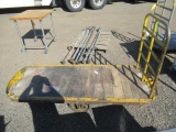 METAL FLAT TOP ROLLING CART