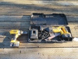 DEWALT BATTERY POWERED DRILL & DEWALT SAW ZALL BATTERY POWERED