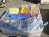 PALLET OF BINS & BUS PARTS