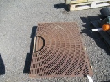 PALLET OF METAL GRATES