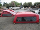 RED A.R.E TRUCKBED CANOPY (MISSING REAR GLASS WINDOW)