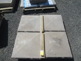 (4) 24 1/2'' X 24 1/2'' CONCRETE CAP