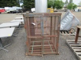 METAL MESH STORAGE CAGE 3' X 3' X 4'