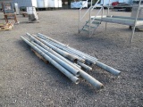 PALLET OF ASSORTED LENGTH & SIZE METAL FENCE POST