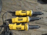 (3) DEWALT ELECTRIC DIE GRINDERS