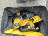 DEWALT CORDLESS BAND SAW W/ BATTERY CHARGER & CARRYING BAG