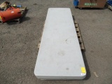 PALLET OF (4) 8' X 2.5' PLASTIC FOLDING TABLES