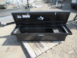 BLACK HUSKY ALUMINUM DIAMOND PLATE TRUCK TOOL/STORAGE BOX