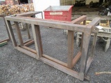 (2) APPROX 8' LONG STEEL FABRICATION WORKBENCHES