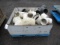 CRATE OF ASSORTED PVC PLUMBING ELBOWS