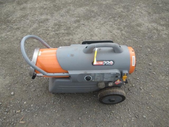 DYNA-GLO PRO HEATER RMC-KFA125DGP, 10 GAL TANK, 5.5 PRESSURE PSI, OIL NO 1/KEROSENE TYPE OF FUEL,