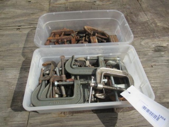 ASSORTED C CLAMPS