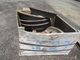 CRATE W/ (6) MAN HOLE COVERS