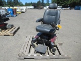 PALLET W/ PRONTO M51 SURE STEP ELECTRIC WHEEL CHAIR/ MOBILITY SCOOTER W/ CHARGING CORD