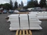 (4) PALLETS OF ASSORTED VINYL FENCING & ASSORTED SHUTTERS