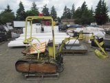 PALLET W/ ELECTRIC KIDS EXCAVATOR CARINVAL RIDE, ELECTRIC BOOM ACTUATORS *MISSING PARTS