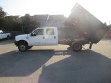 2003 FORD F450 XL SUPER DUTY CREW CAB LANDSCAPE DEBRIS DUMP TRUCK