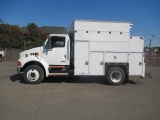 2002 STERLING ACTERRA UTILITY SERVICE TRUCK W/ MAINTAINER 3220 CRANE, HOBART WELDER & AIR COMPRESSOR