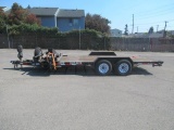 2008 GREAT NORTHERN 18' TRAILER W/ PAK-RAK MOTORCYCLE LIFT