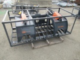 TMG INDUSTRIAL TMG-SG84 84'' ROCK SKELETON GRAPPLE SKID STEER ATTCHMENT (UNUSED)